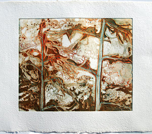 After the Autumn Storm - Collagraph