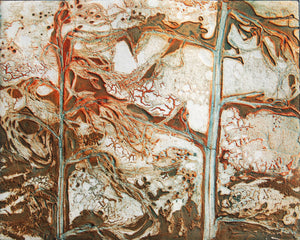 After the Autumn Storm - Collagraph