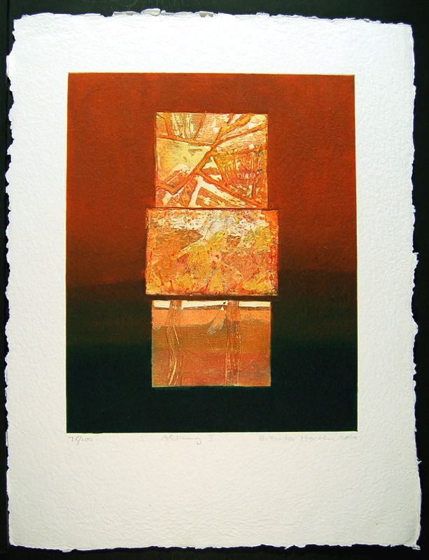 Alchemy I - collaged etching