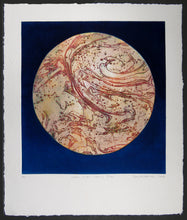 Space with Red Warming Globe