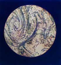 Space with Blue Warming Globe