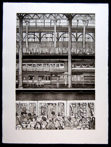 Trainscape IV Waterloo (black and white)