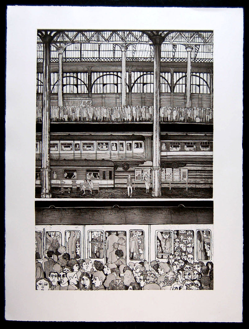 Trainscape IV Waterloo (black and white)